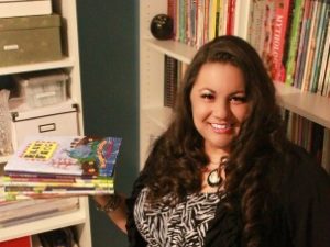 Dianne de Las Casas with her picture books.