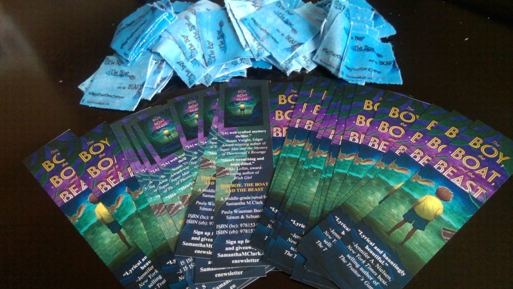 Bookmarks and comfort square for THE BOY, THE BOAT, AND THE BEAST