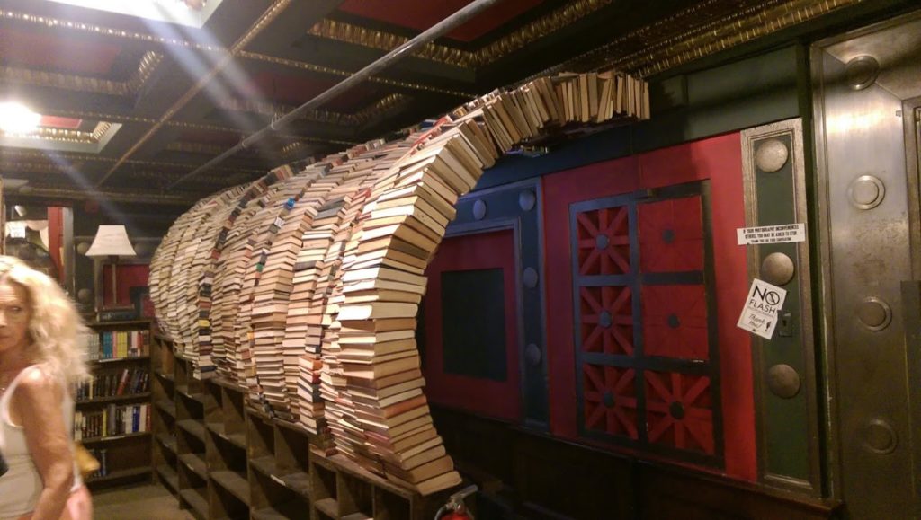 The book tunnel at The Last Bookstore.