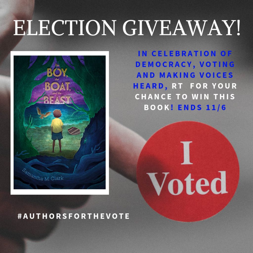 #authorsforthevote election giveaway for THE BOY, THE BOAT, AND THE BEAST